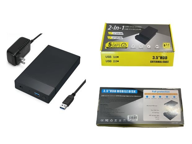&u+ CASE SATA-IDE 2,5 y 3,5 A USB 3.0 CON FUENTE (3526)